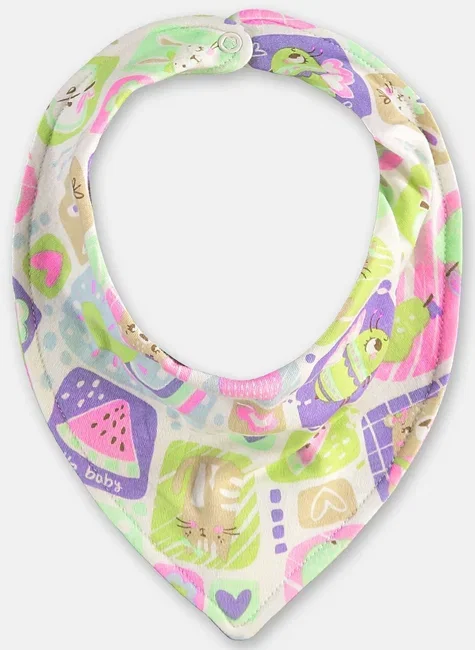 Babador Bandana para Bebê Menina em Suedine Essentials (Branco) Up Baby