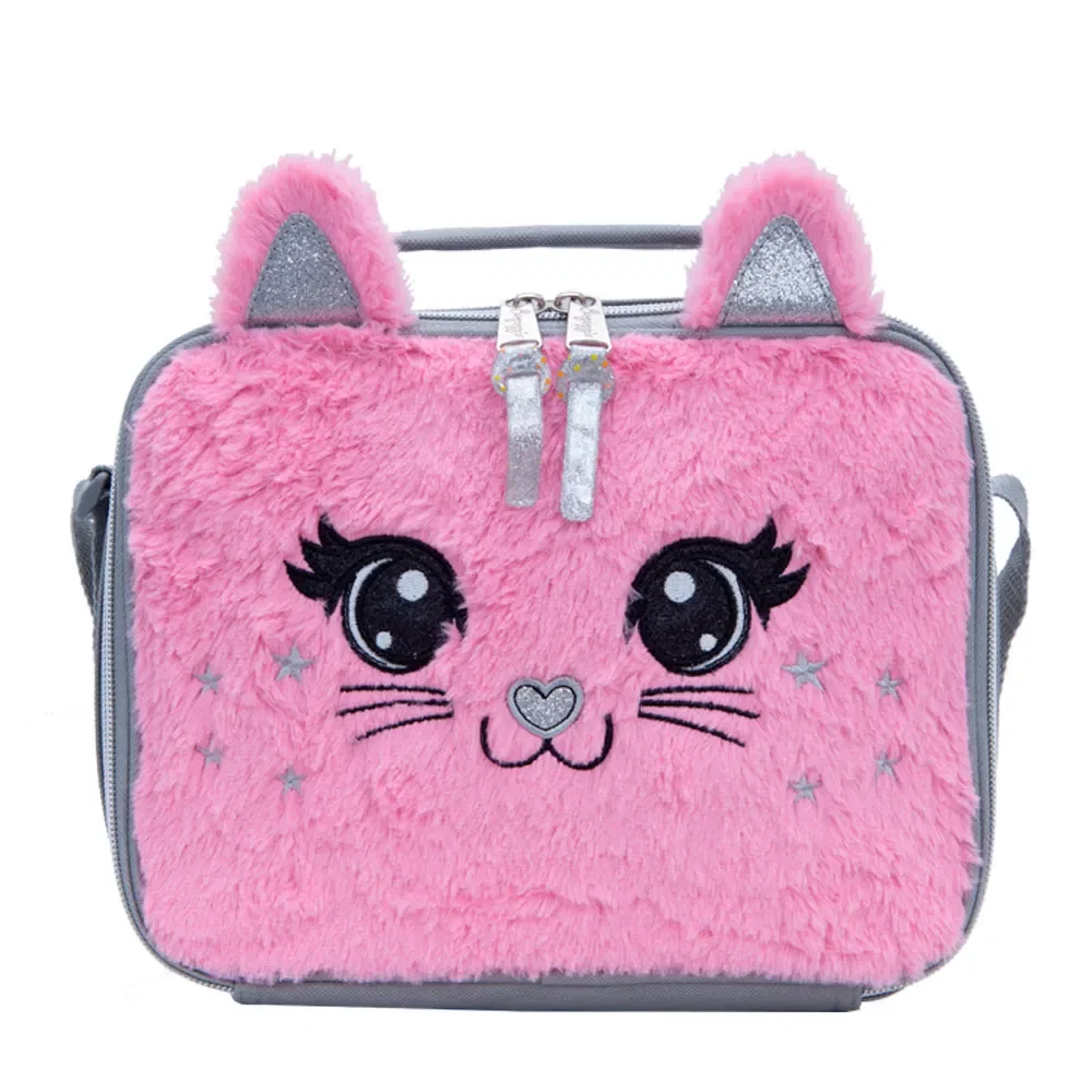 Lancheira Escolar Feminina Térmica Gatinho Rosa