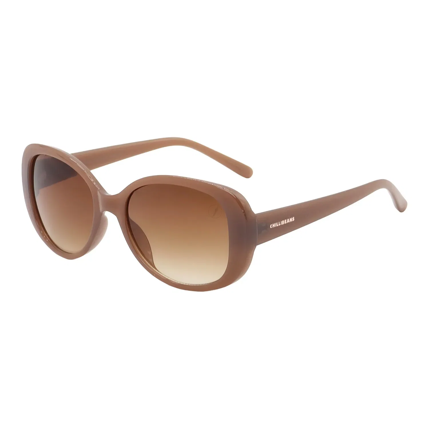 Óculos de Sol Feminino Chilli Beans Redondo Degradê Marrom — imagem 1