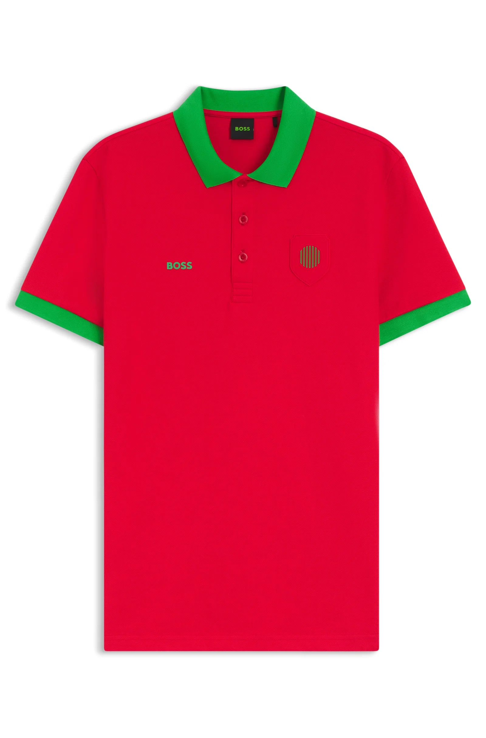 Polo Paddy Com Detalhes De Bandeira De Portugal — imagem 1