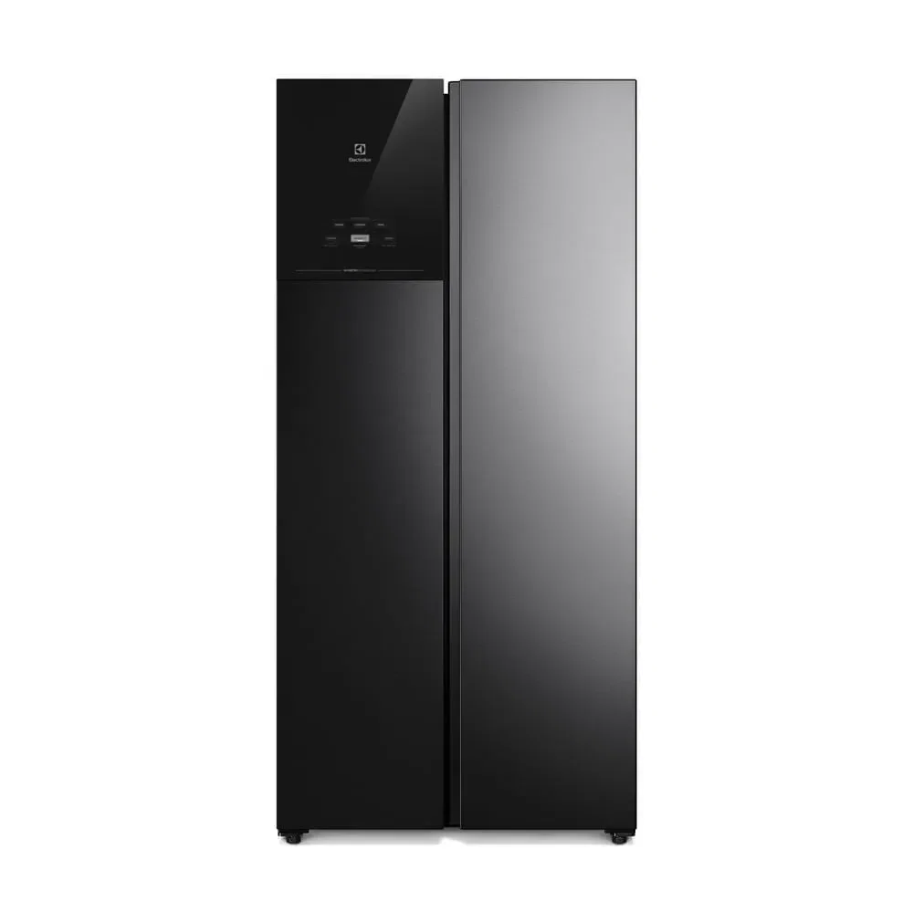 Geladeira Electrolux Frost Free Inverter 431L AutoSense Bivolt Side by Side Black Inox Look (ES40B) — imagem 1