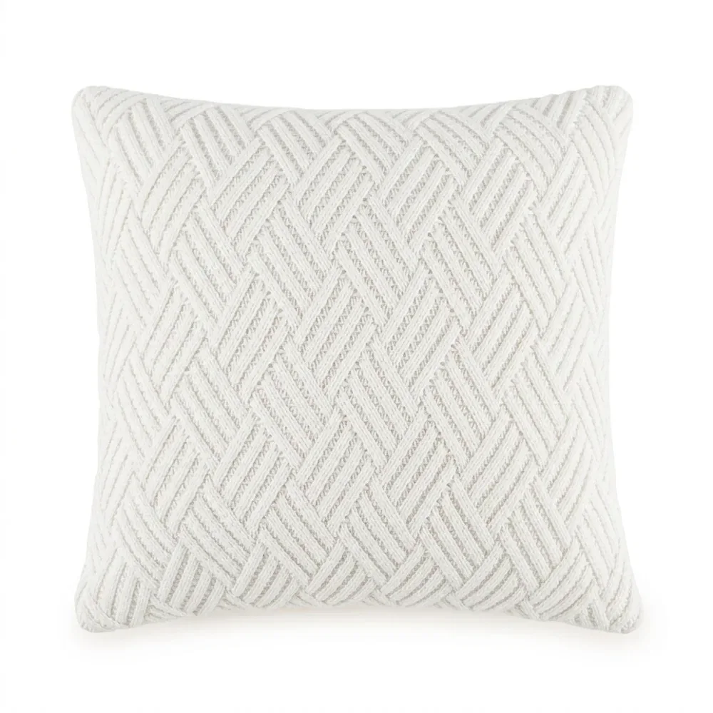 Almofada de Tricot 40cm x 40cm Lerisse Branca