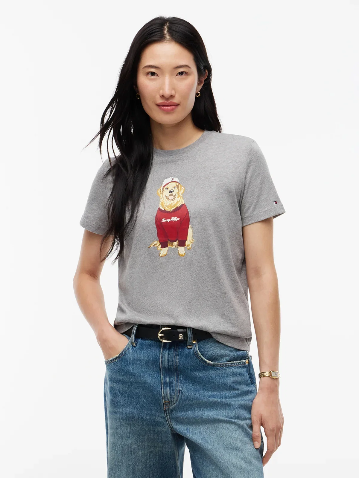 Camiseta Hilfiger Dog Gola C — imagem 1