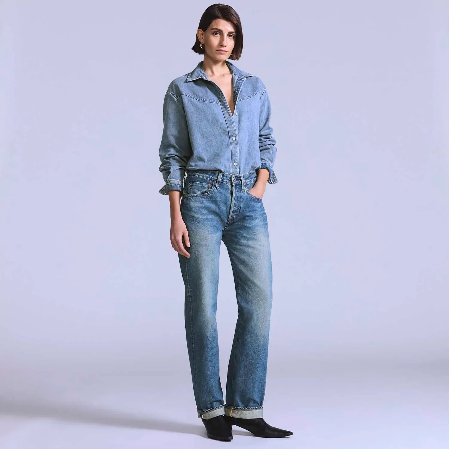 Calça Jeans Levi's® Blue Tab 501® 70's Lavagem Média — imagem 1
