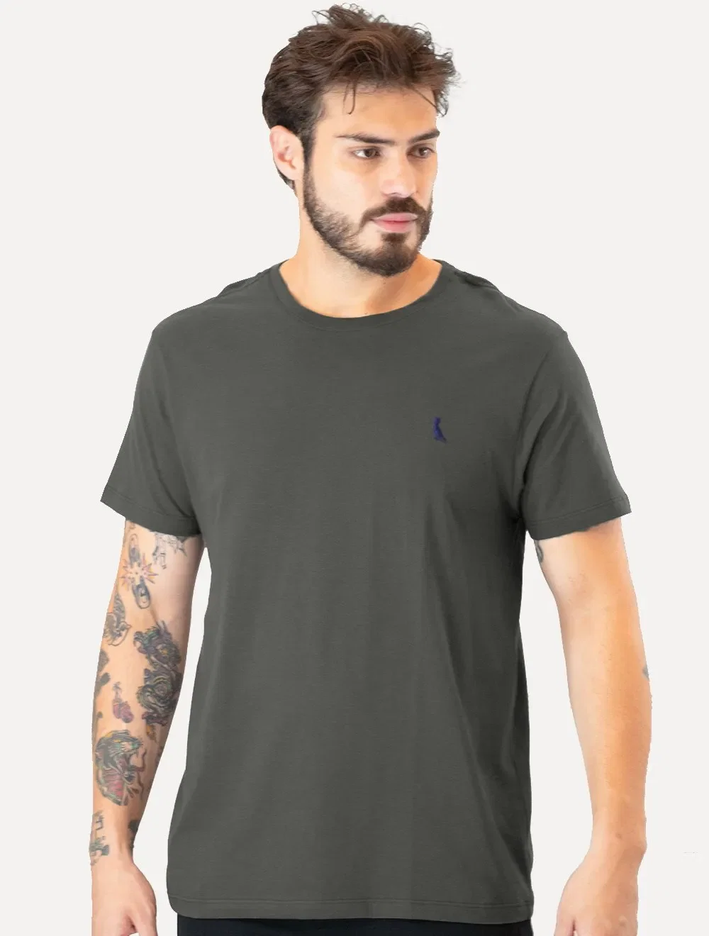Camiseta Reserva Masculina Basic Navy Woodpecker Grafite — imagem 1