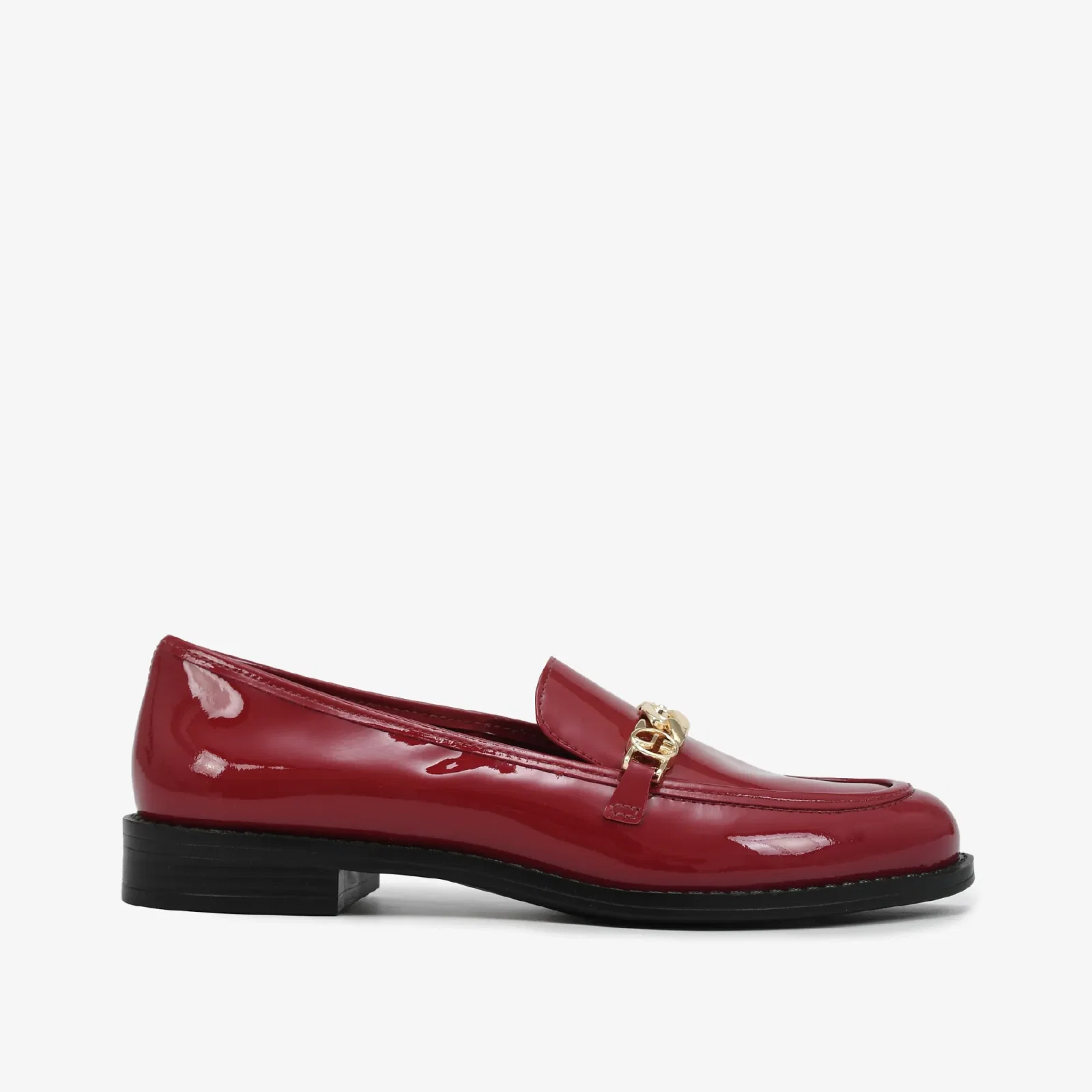 Loafer Vermelho Berry Verniz Couro — imagem 1