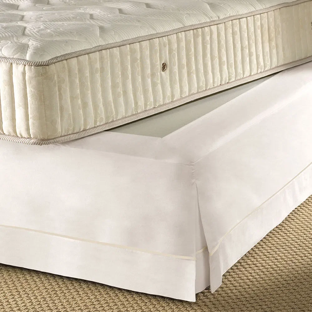 Saia para Cama Box Com Elástico Pilar Branco
