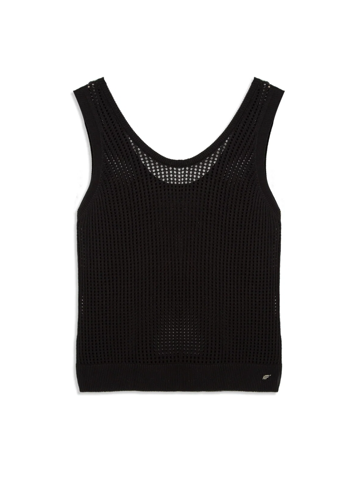 Blusa Knitted Sleveless Fish Preto — imagem 1