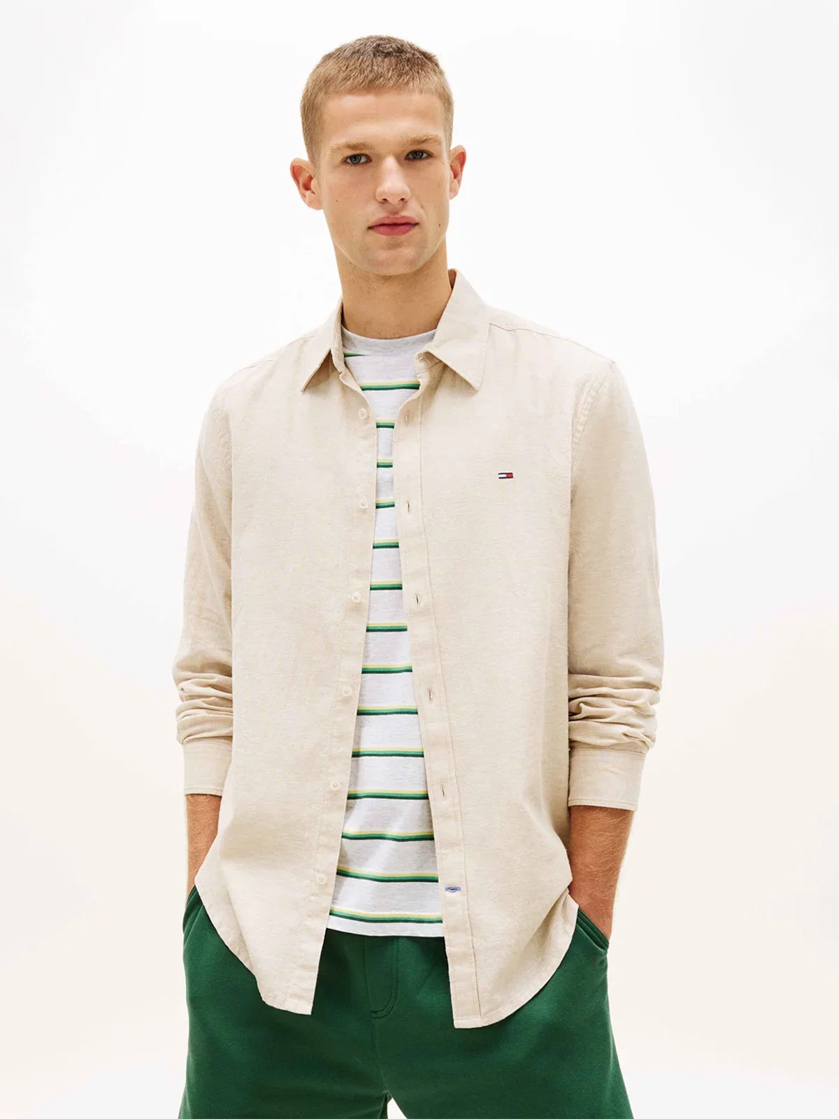 Camisa Regular Linho Mix