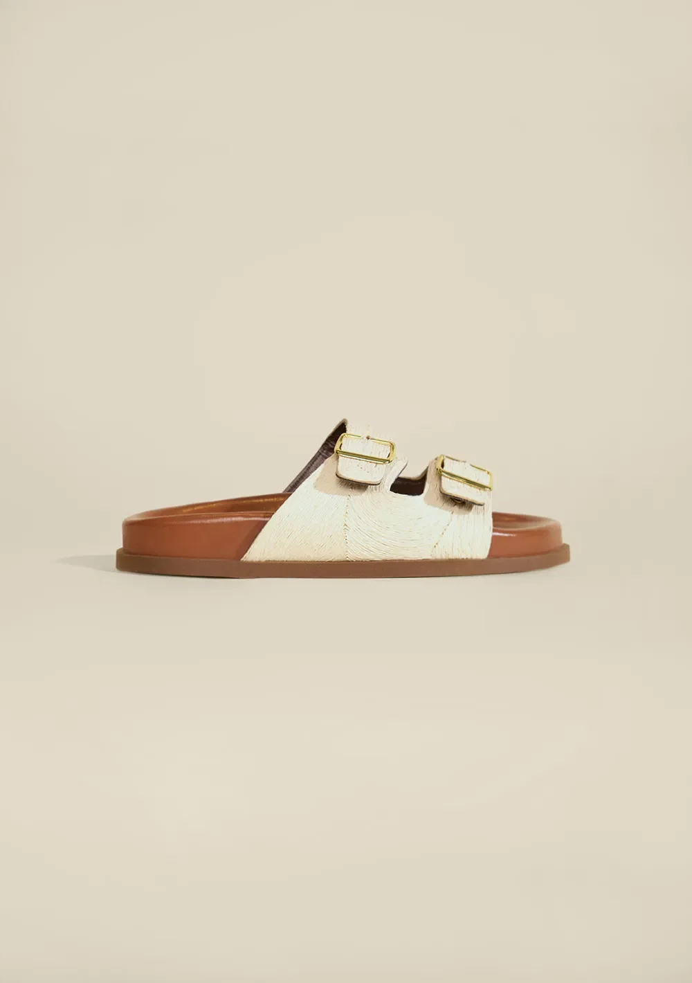 Sandália Papete Com Fivela Off White