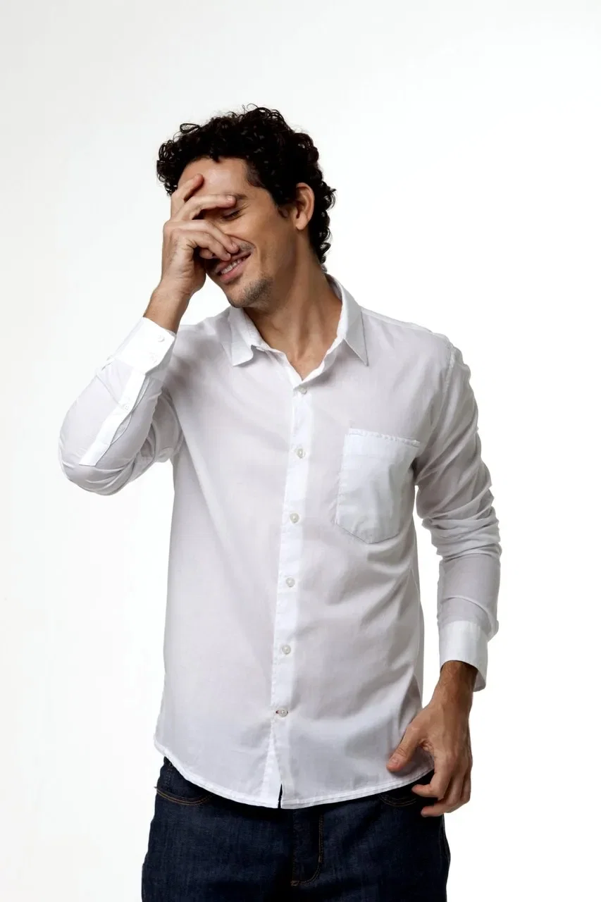 Camisa Bolso Viés Tinturada — imagem 1