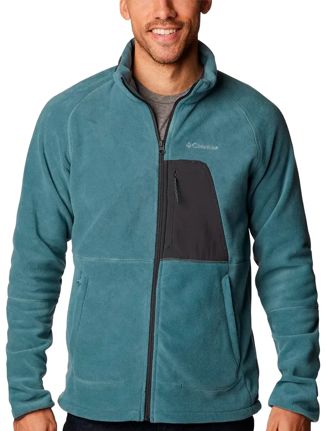 Jaqueta Columbia Masculina Fleece Rapid Expedition Verde Claro — imagem 1