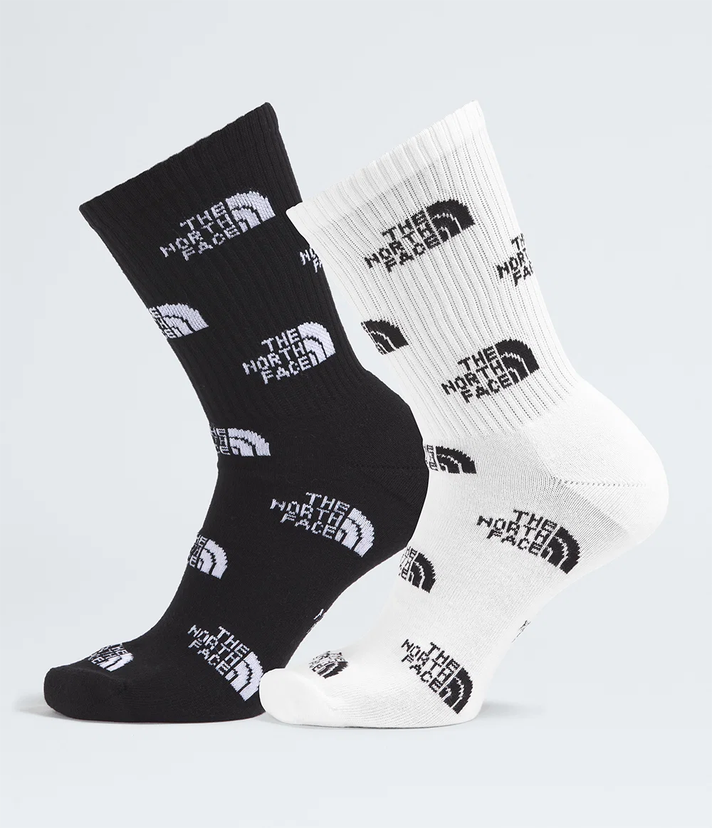 Meia Everyday Crew Logo - 2 Pares TNF Black / TNF White