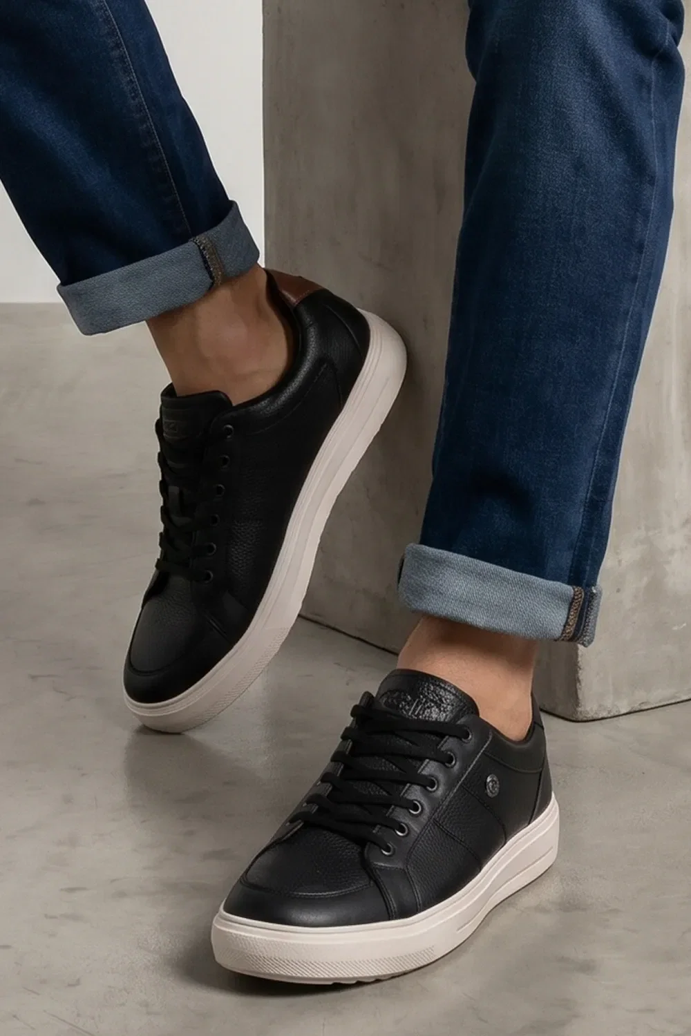 Tênis Casual Design Moderno Confortável Polo Wear Preto