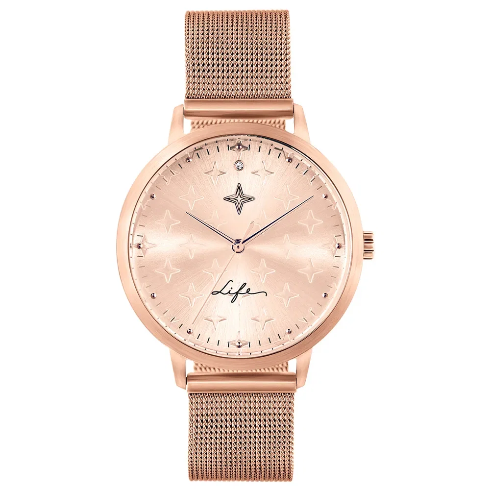 Relógio Life Conquistas Feminino Aço Rosé — imagem 1