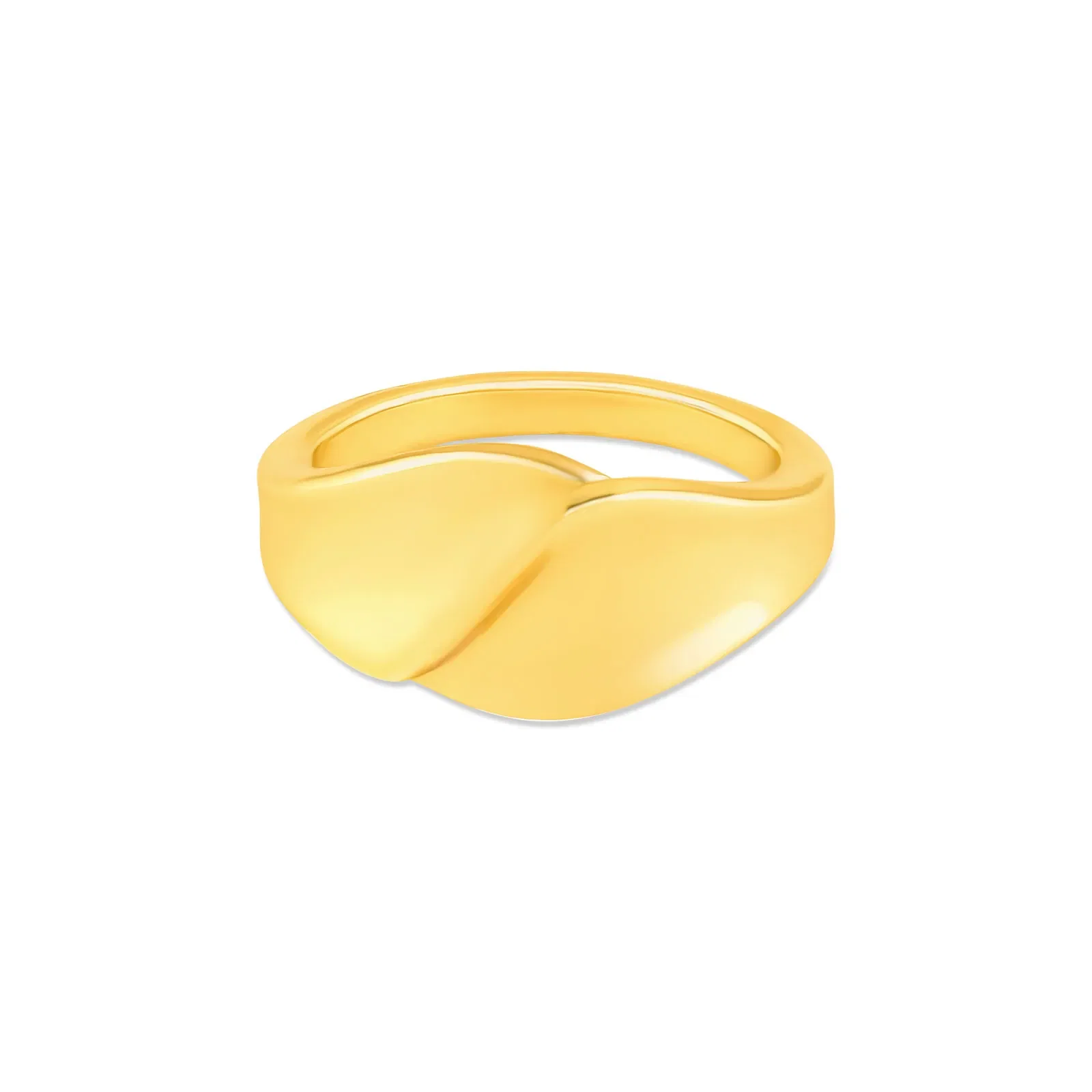 Anel Life Relevo em Prata 925 com Banho de Ouro Amarelo 18k — imagem 1
