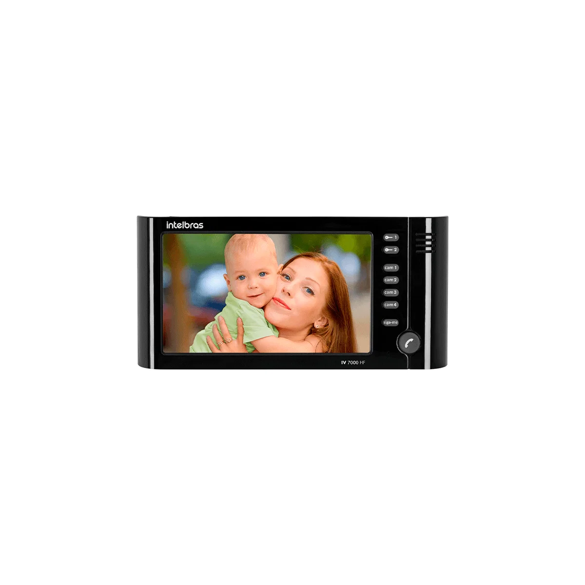 Módulo Interno Videoporteiro Intelbras IV 7010 HF HD BR Preto — imagem 1