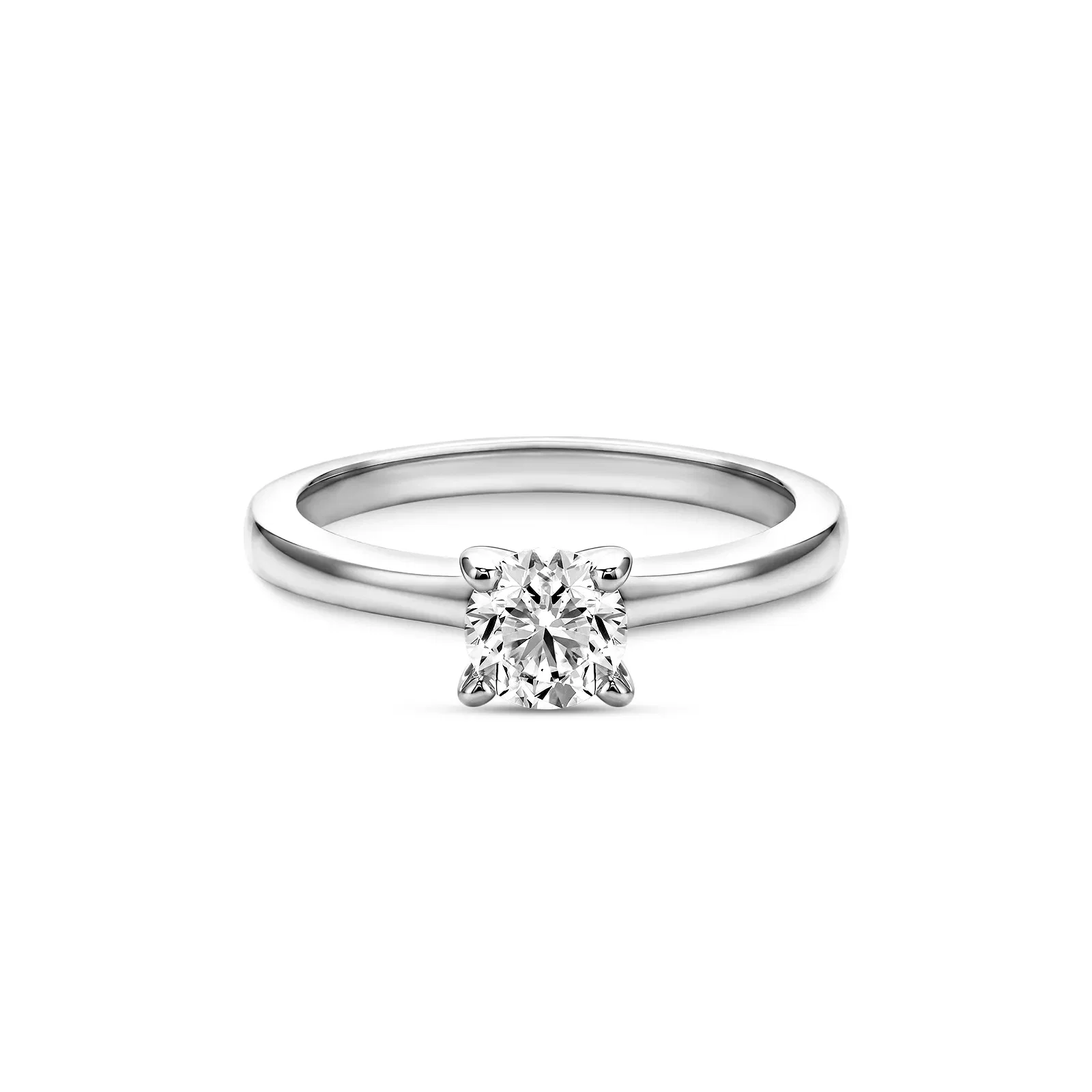 Anel Solitário Classic em Ouro Branco 18k com 0,60ct de Diamante — imagem 1