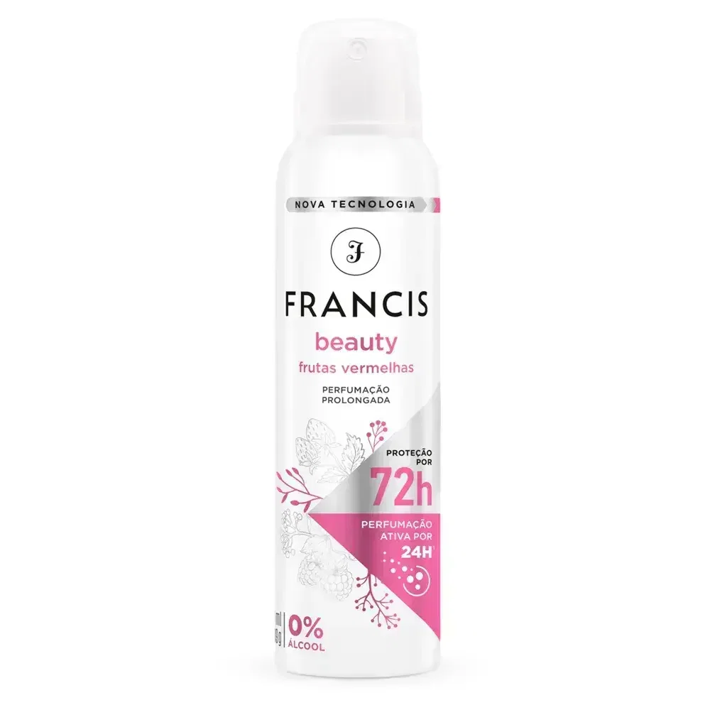 Desodorante Aerosol Francis Beauty Frutas Vermelhas 150ml