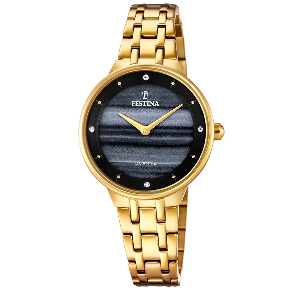 Relógio Festina Feminino em Aço Dourado F20601-D