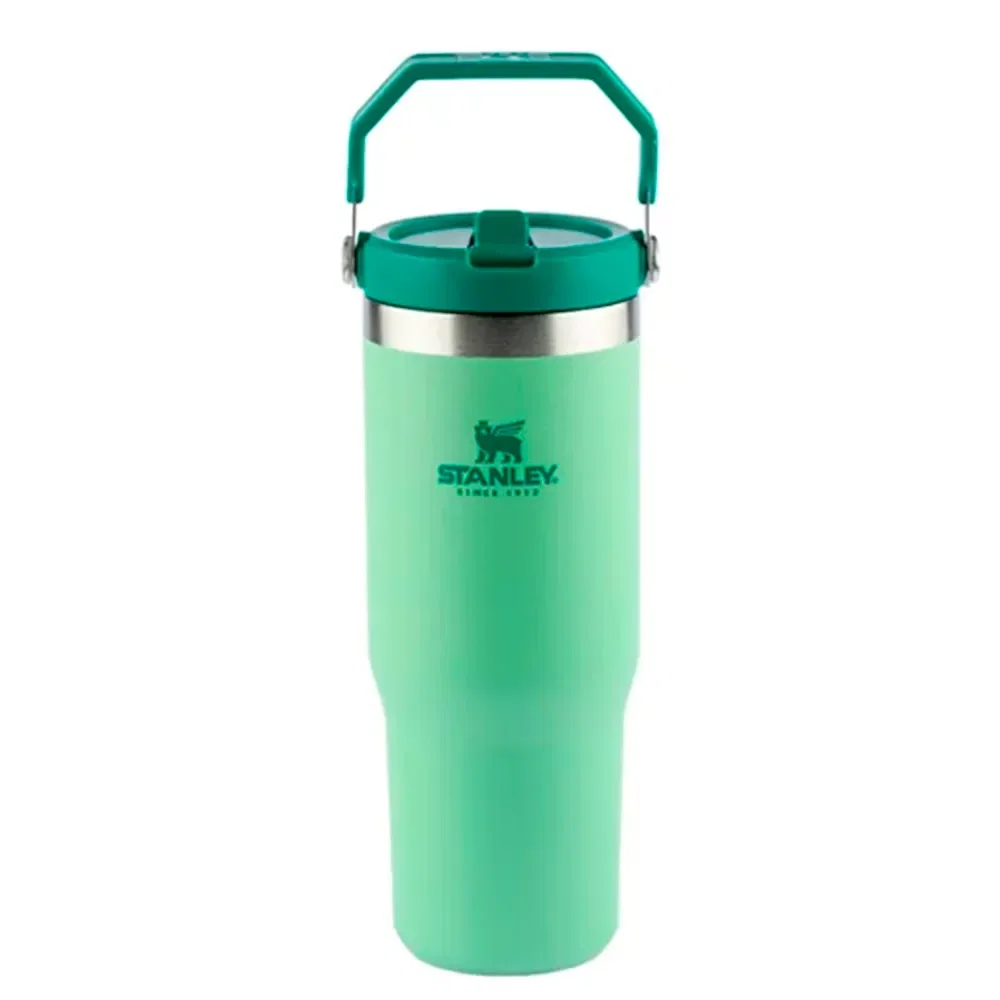 Garrafa Térmica Jade Flip Straw Tumbler em Inox 887ml Stanley Verde