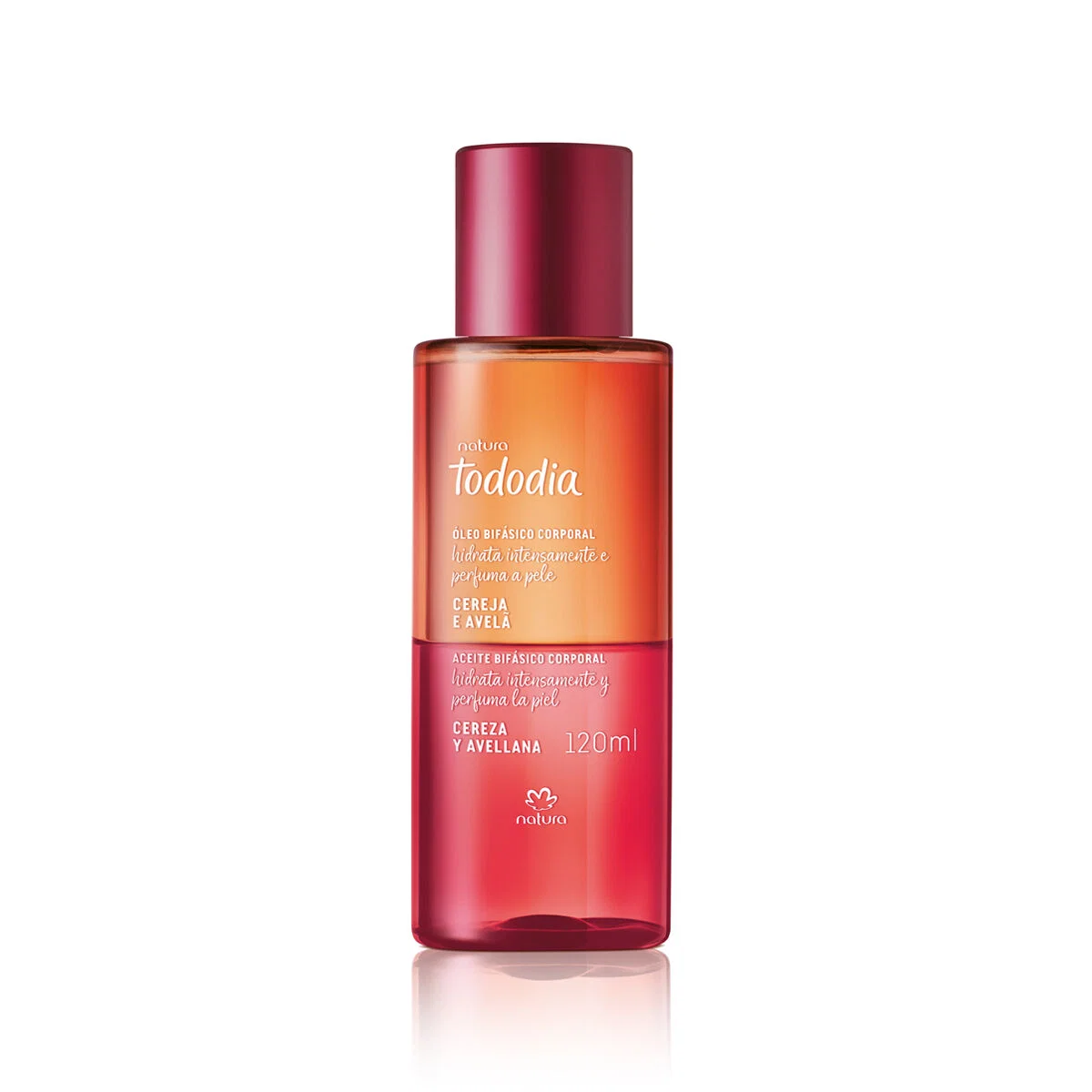 Óleo Bifásico Corporal Tododia Cereja e Avelã 120 ml