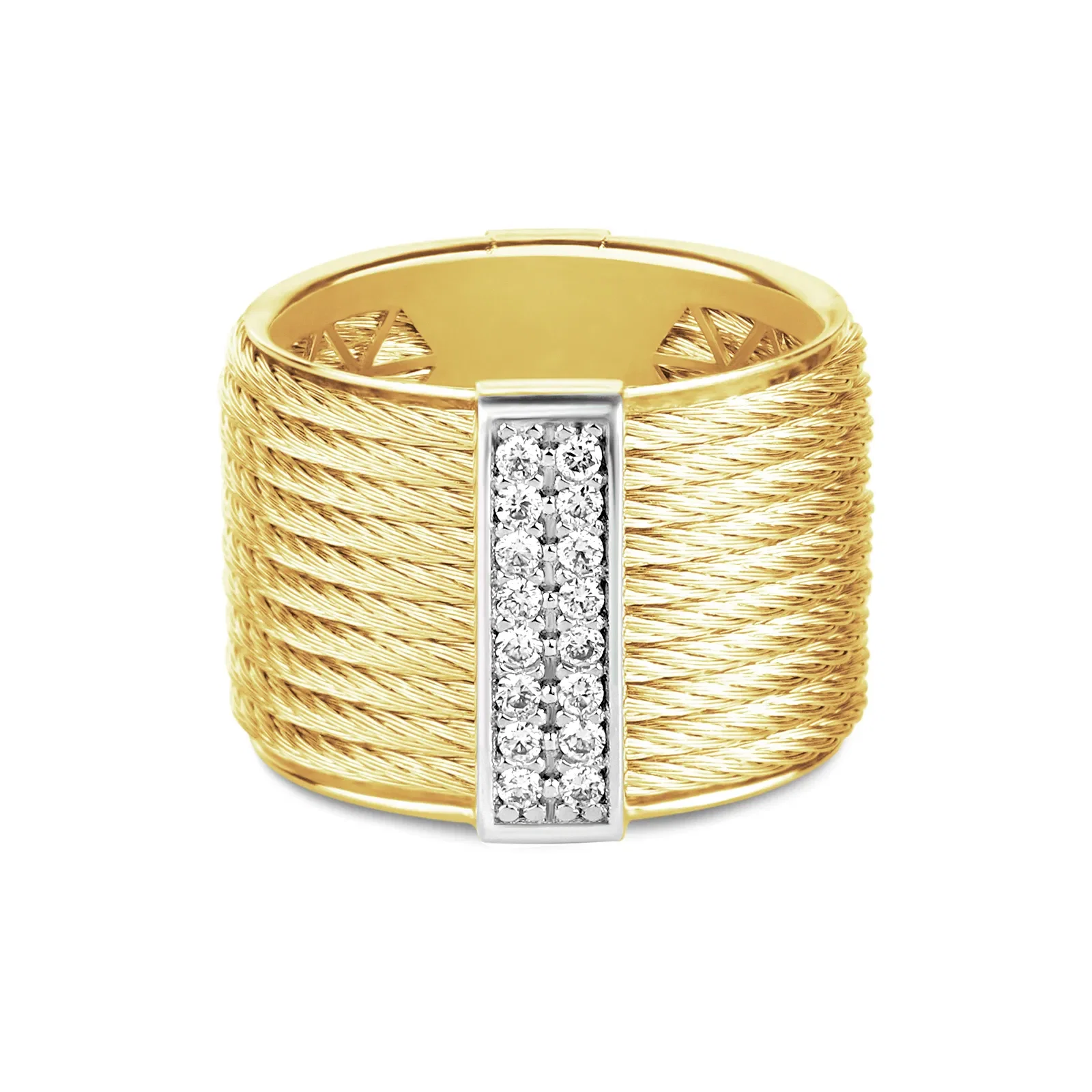 Anel Royale em Ouro Amarelo 18k com Diamantes 0,16ct — imagem 1