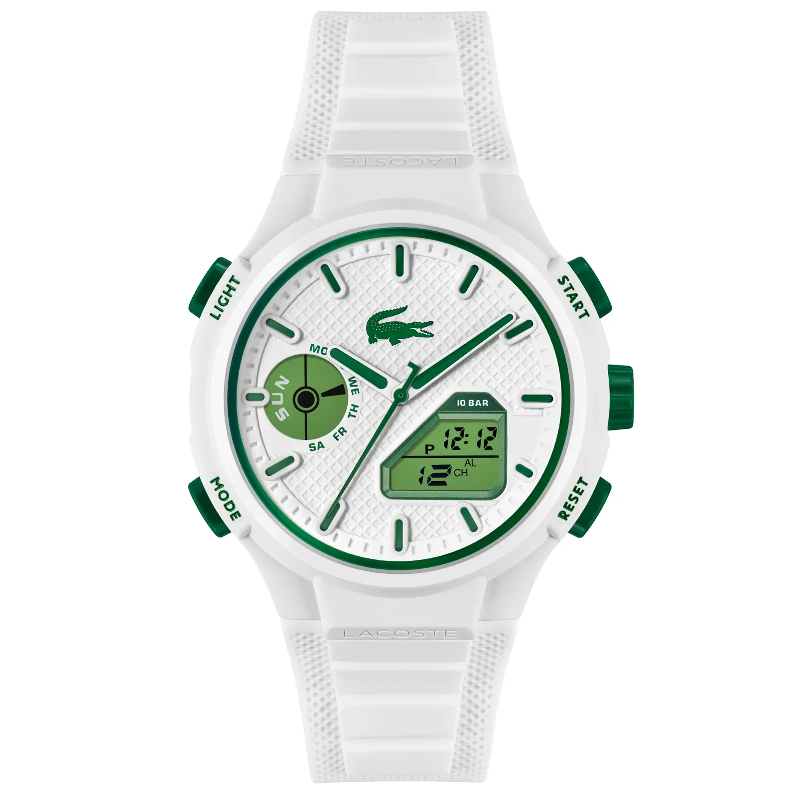 Relógio Lacoste LC33 Masculino Borracha Branca 2011364