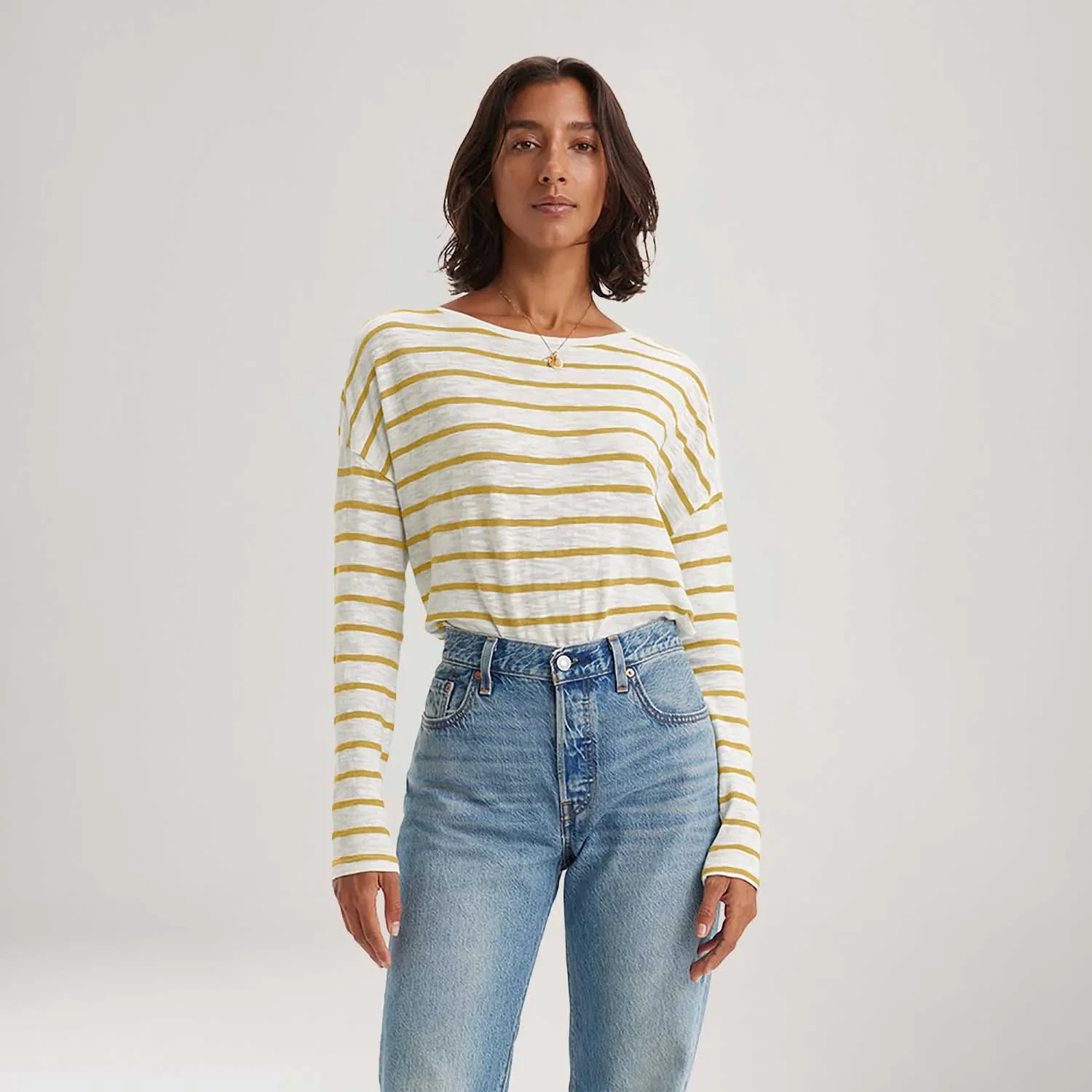 Blusa Levi's® Margot Amarela Manga Longa