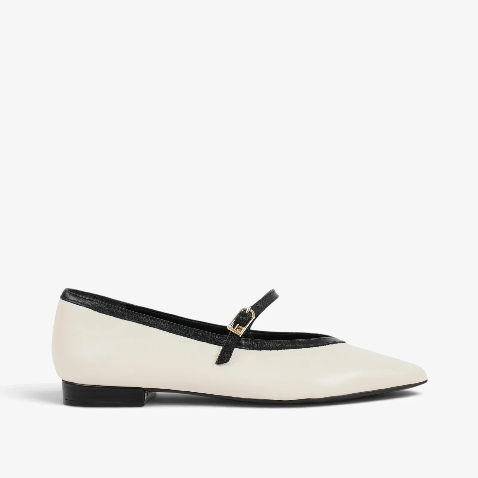Sapatilha Off White Algodão Couro
