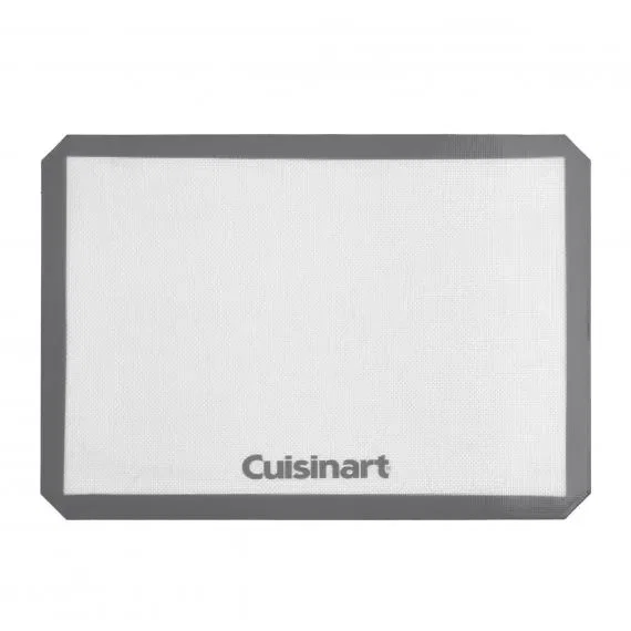 Tapete de Silicone para Assar Alimentos 29,5x42cm Cuisinart Branco e Cinza