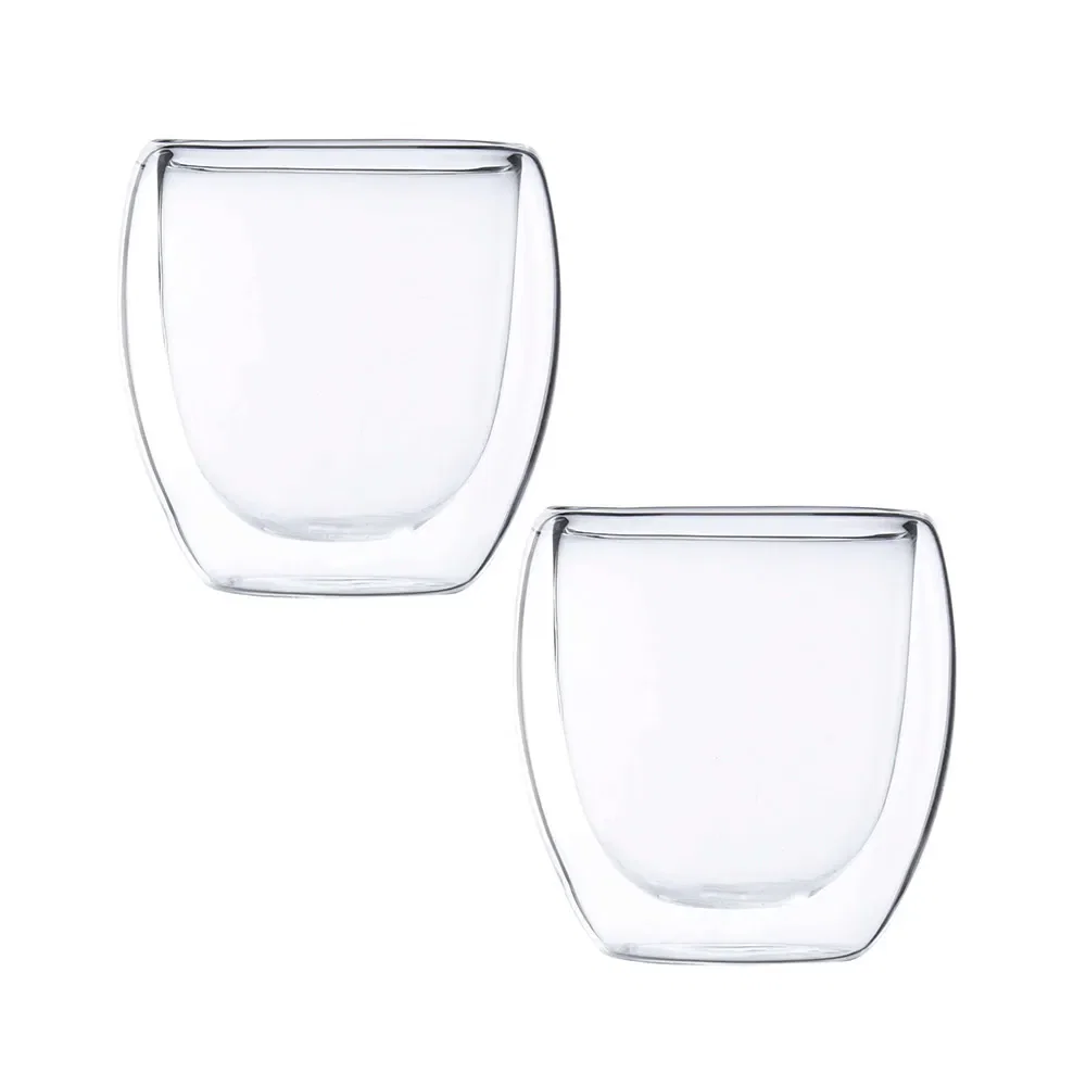 2 Copos com Parede Dupla Blend em Vidro 250ml Maxwell & Williams