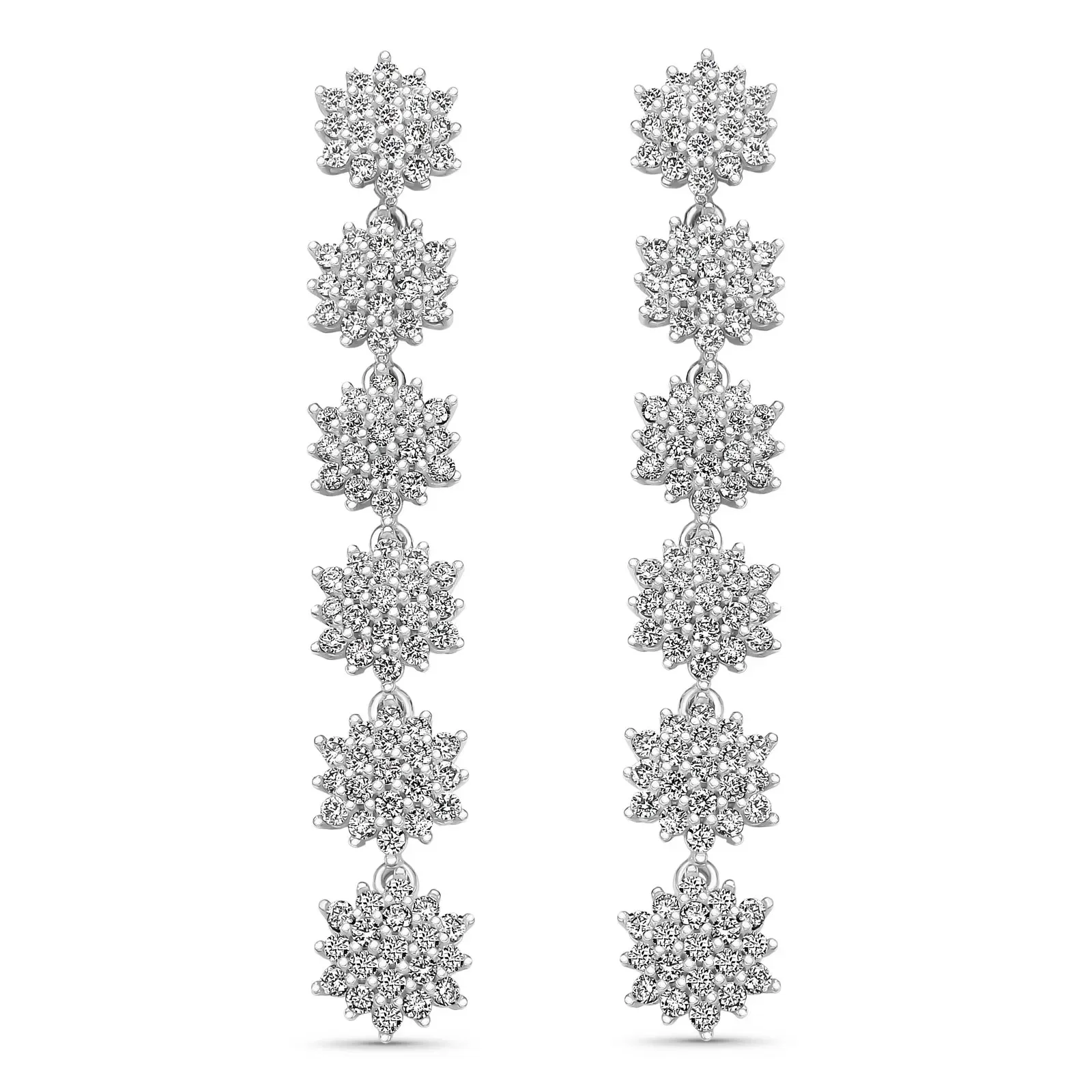 Brinco Lyra II em Ouro Branco 18k com Diamantes 3,30 ct — imagem 1
