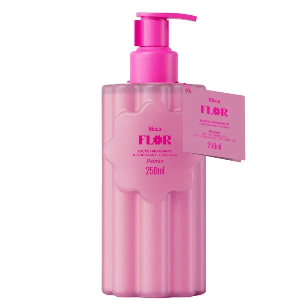 Loção Hidratante Corporal Ricca Flor Peônia 250ml