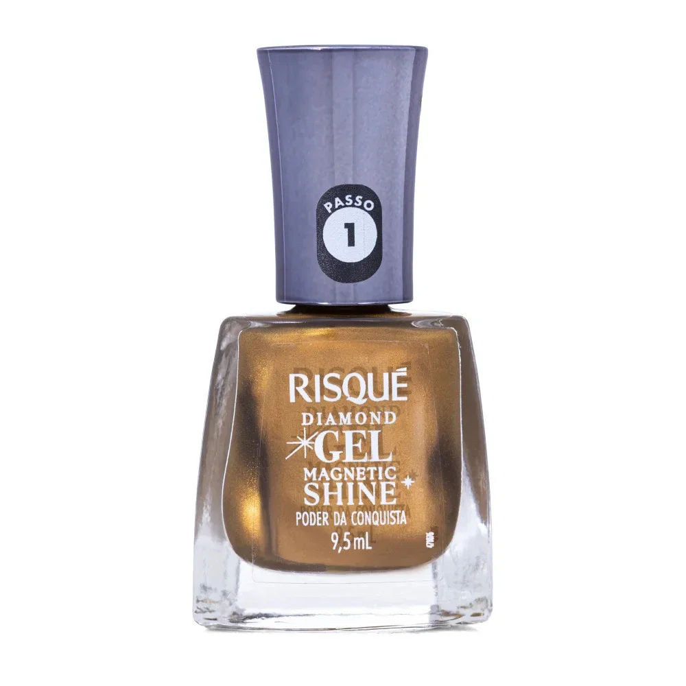 Esmalte Risqué Diamond Gel Magnetic Shine Poder da Conquista 9,5ml