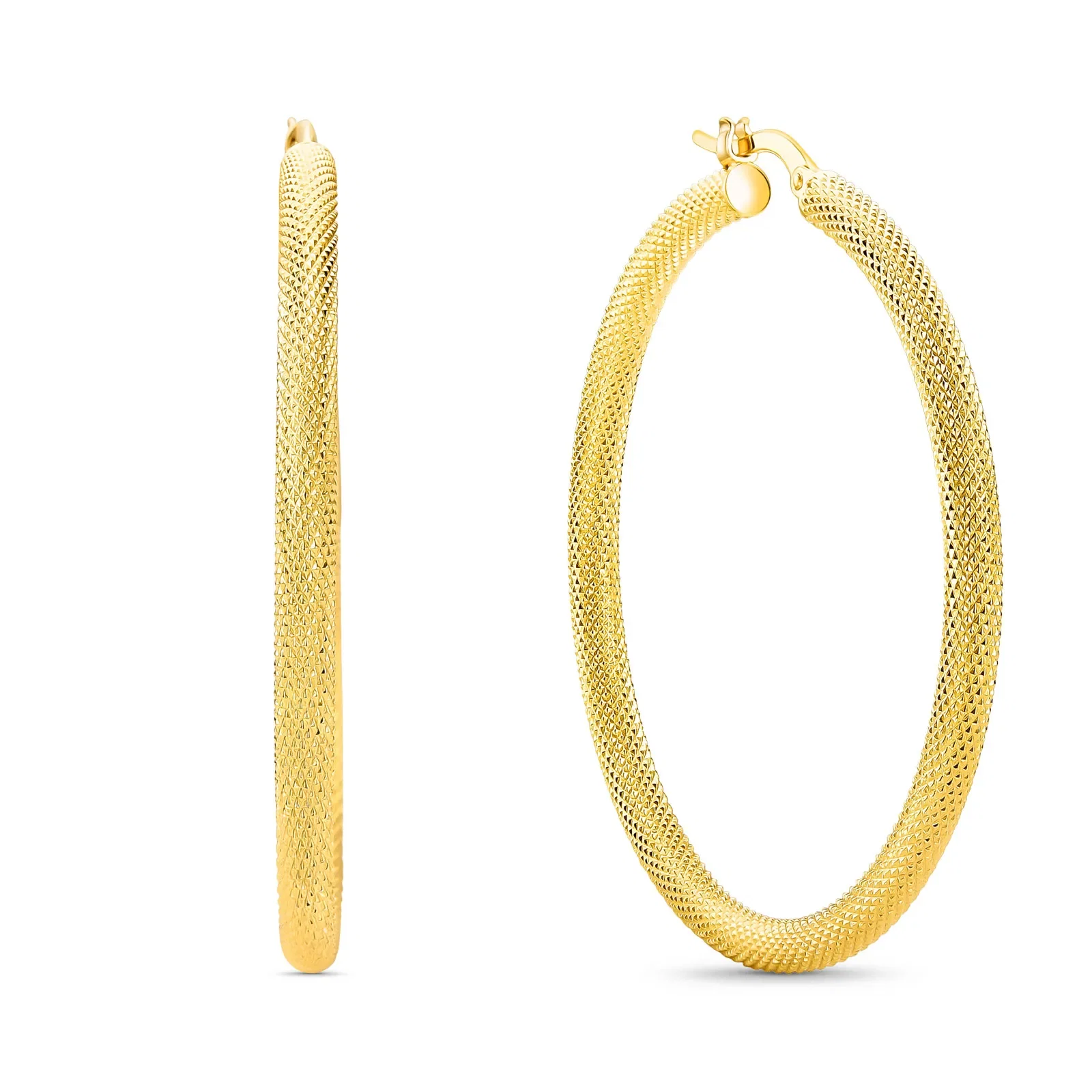 Argola em Ouro Amarelo 18k, 40mm — imagem 1