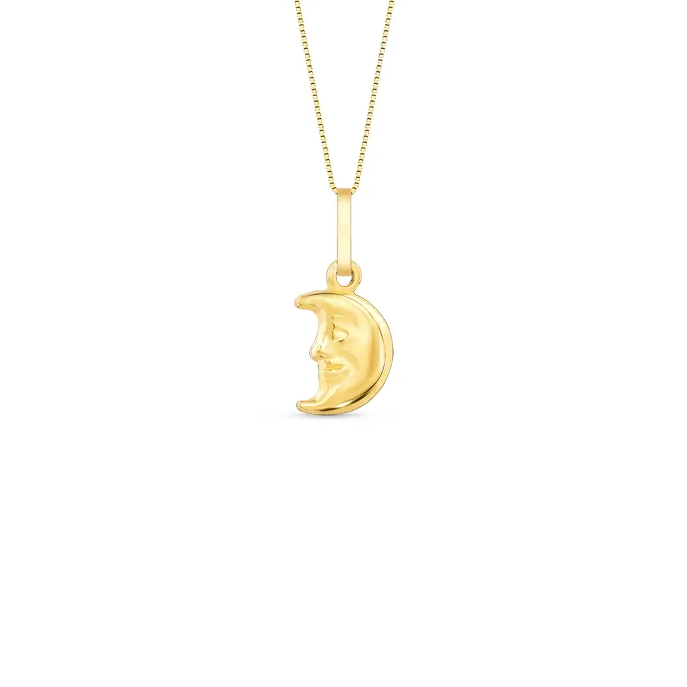 Pingente Icones Lua em Ouro Amarelo 18k, 13.6mm