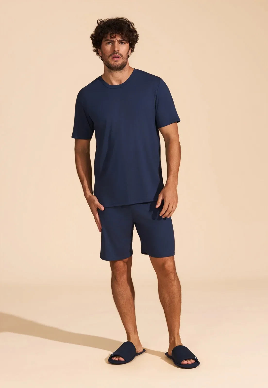 Pijama de Malha Pima Com Elastano Recco