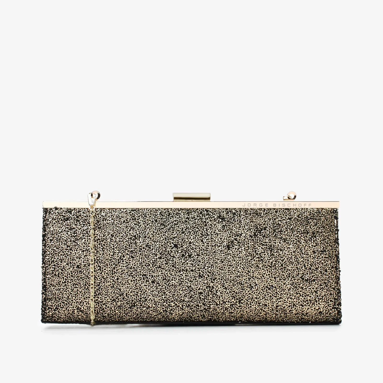 Bolsa Clutch Preto Couro