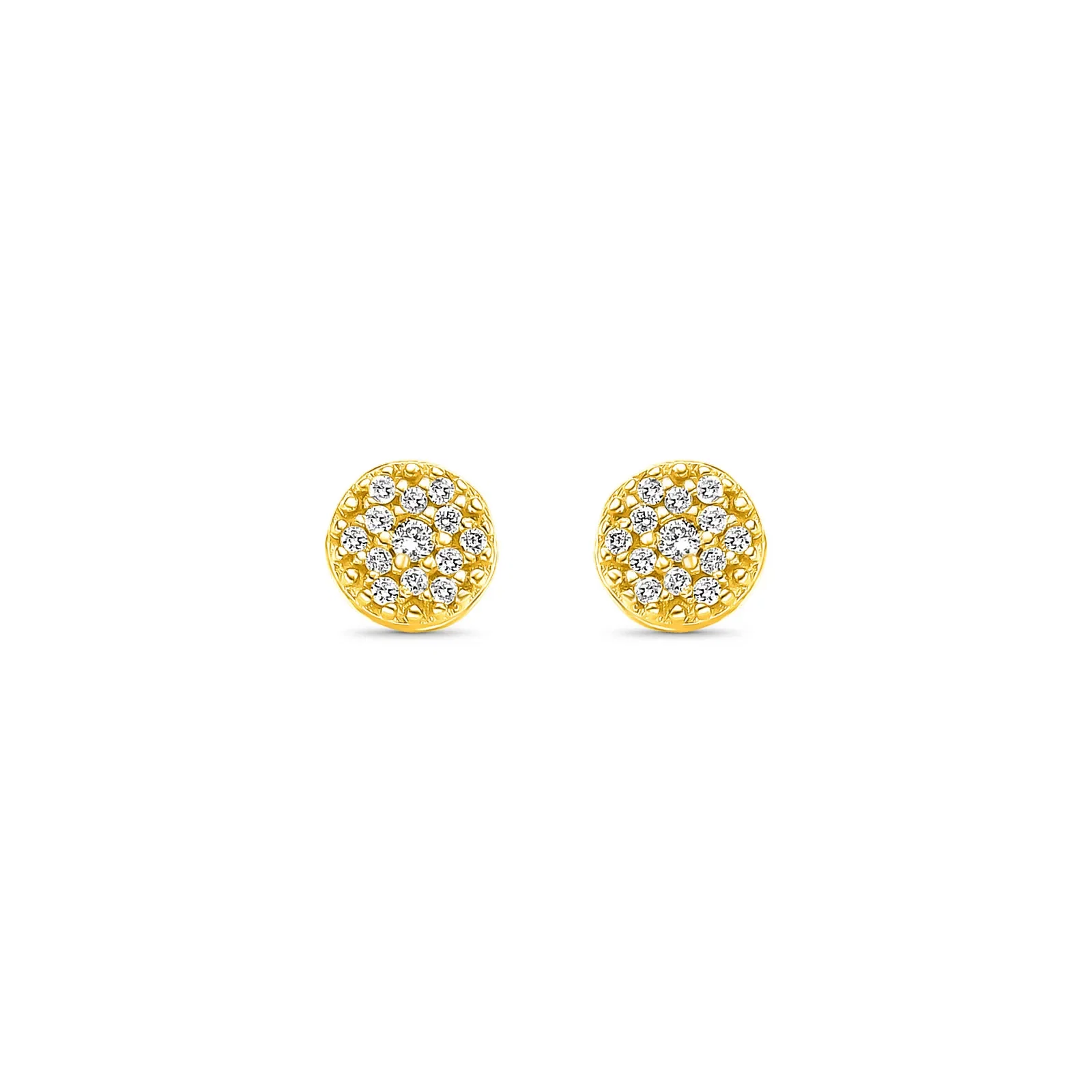 Brinco Pavê em Ouro Amarelo 18k com Diamantes 0,13 ct — imagem 1