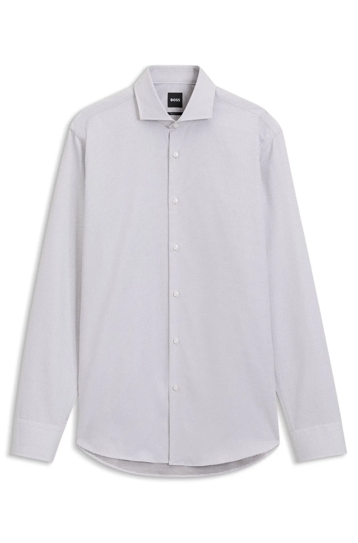 Camisa Regular Fit Em Algodão Estruturado — imagem 1