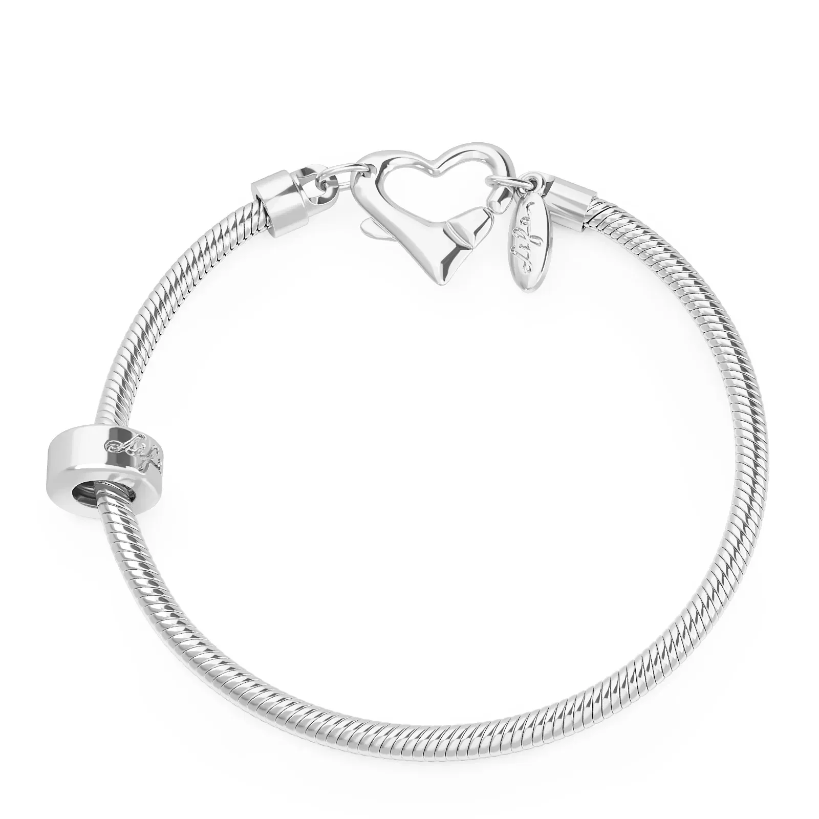 Pulseira Life Coração em Prata 925 — imagem 1