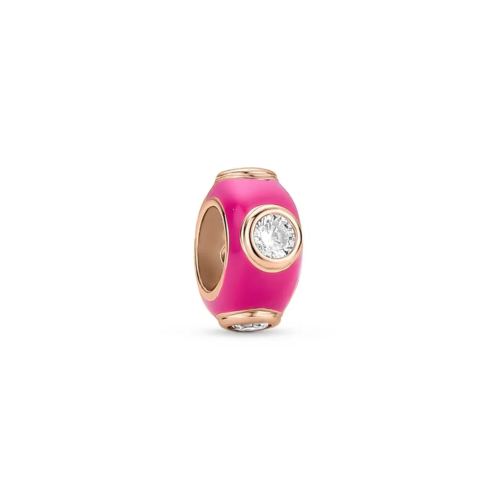 Separador Life Joyful em Prata 925 com Esmalte e Pedras Incolores