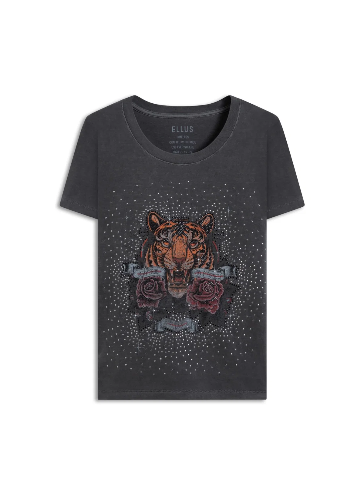 Blusa Washed Classic Tiger Preto