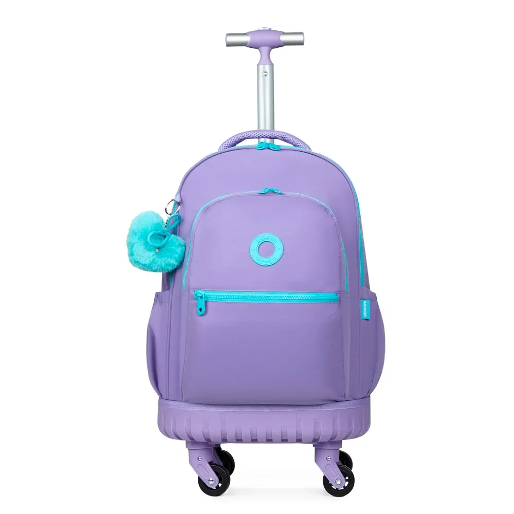 Mochila de Rodinha Juvenil Feminina Pop Fun Lilas
