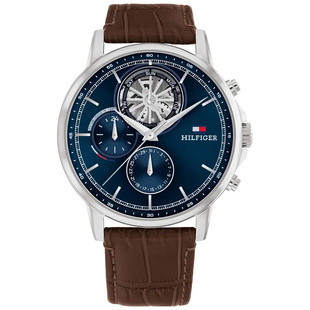 Relógio Tommy Hilfiger Masculino Couro Marrom 1710629