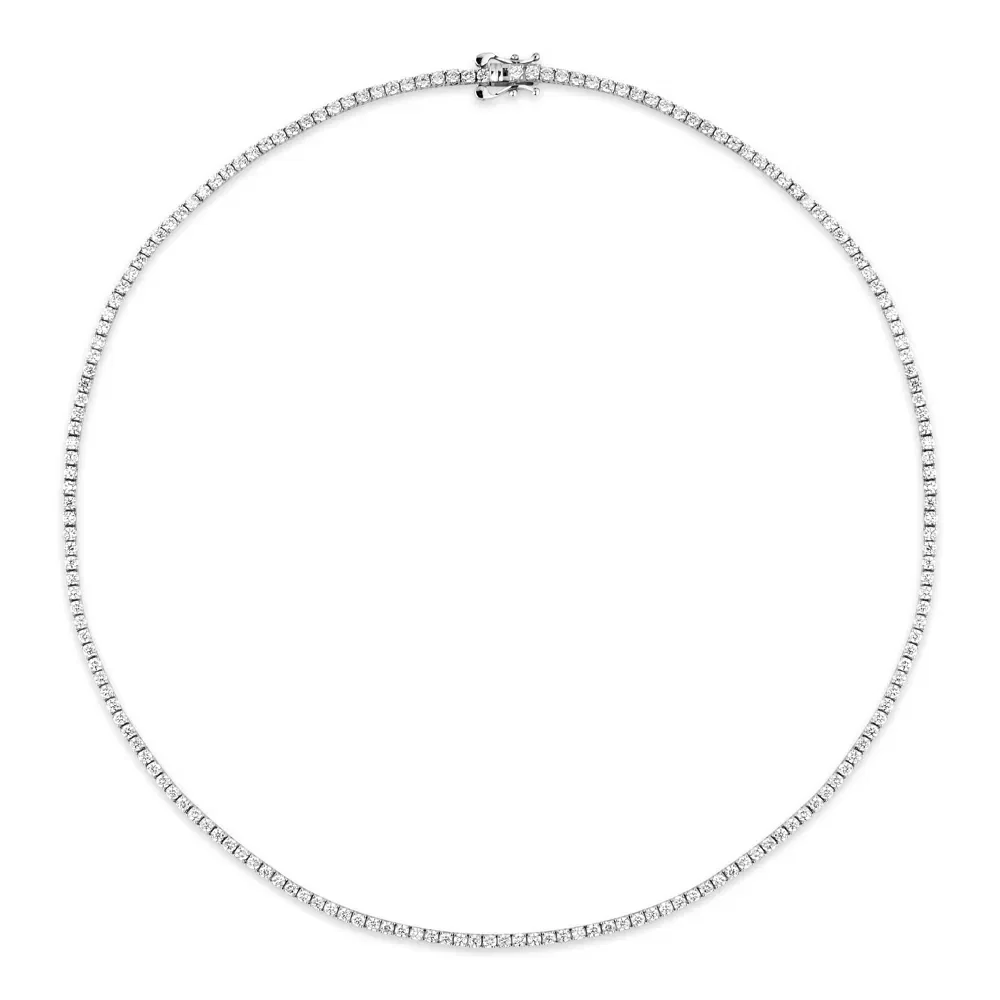 Colar Riviera em Ouro Branco 18k com Diamantes 4,98 ct — imagem 1