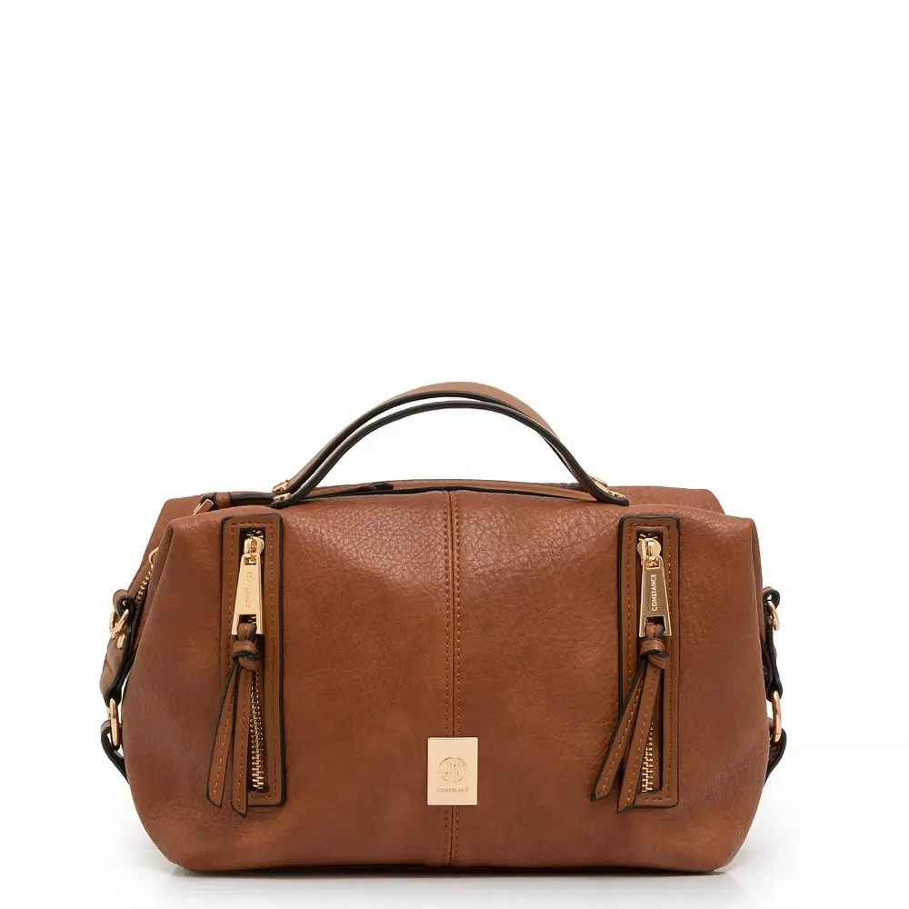 Bolsa Baú Zíper Caramelo