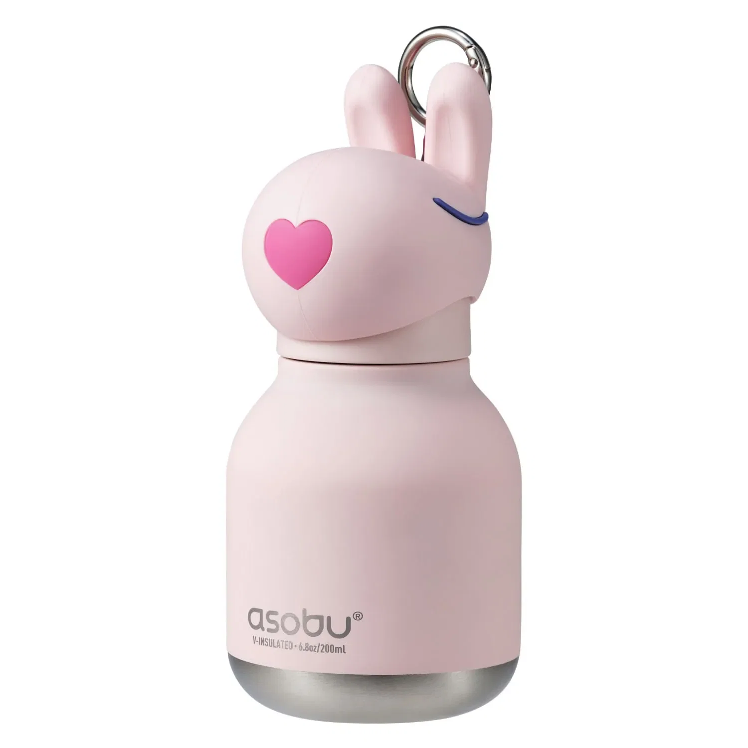 Mini Bestie Coelhinha Garrafa Térmica em Inox 200ml Asobu