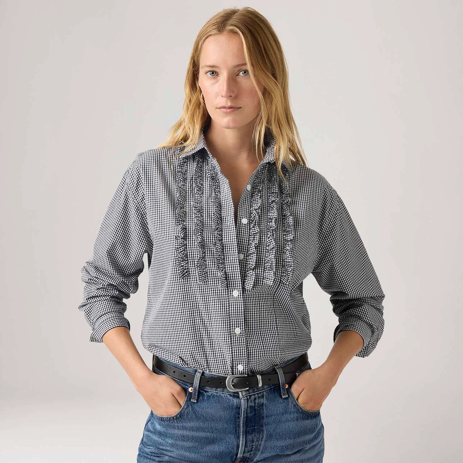 Camisa Levi's® Novelty Harlie Boyfriend Azul — imagem 1